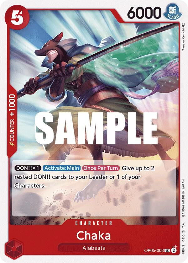 Chaka (OP05-008) - Awakening of the New Era (Uncommon) [OP05-008] — one-piece card Main image
