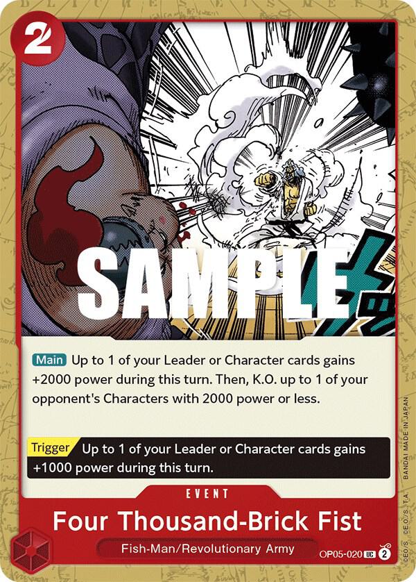Four Thousand-Brick Fist (OP05-020) - Awakening of the New Era (Uncommon) [OP05-020] — one-piece card