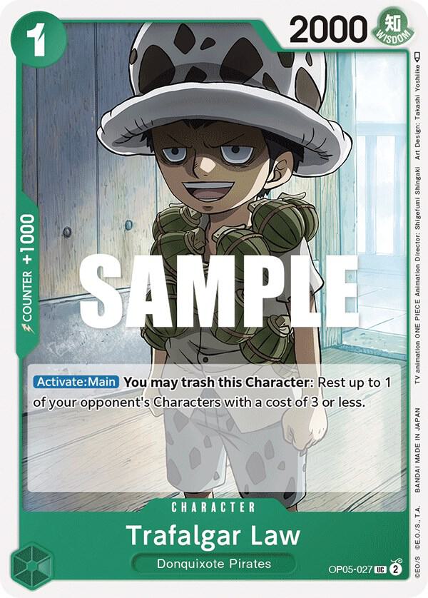 Trafalgar Law (OP05-027) - Awakening of the New Era (Uncommon) [OP05-027] — one-piece card Main image