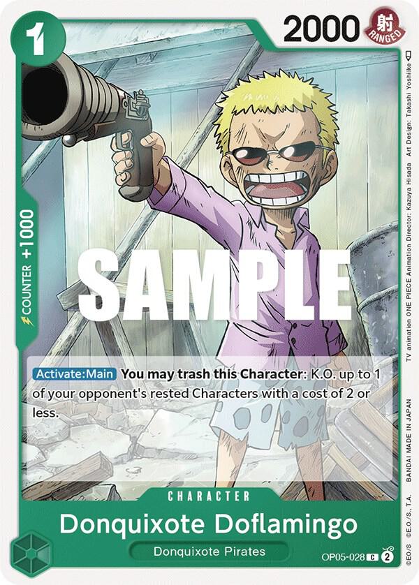 Donquixote Doflamingo (OP05-028) - Awakening of the New Era (Common) [OP05-028] — one-piece card