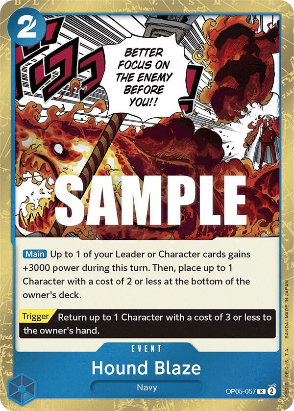 Hound Blaze (OP05-057) - Awakening of the New Era (Rare) [OP05-057] — one-piece card Main image