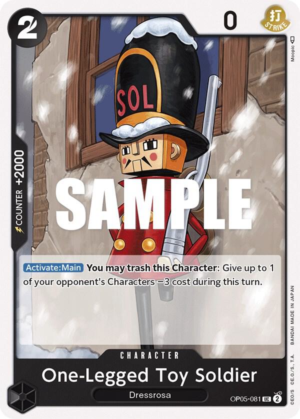 One-Legged Toy Soldier (OP05-081) - Awakening of the New Era (Uncommon) [OP05-081] — one-piece card