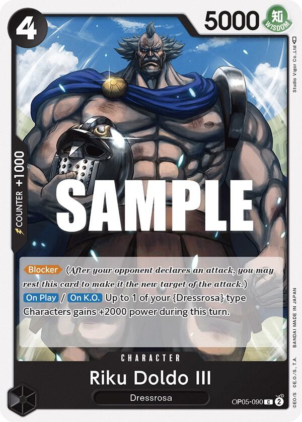 Riku Doldo III (OP05-090) - Awakening of the New Era (Common) [OP05-090] — one-piece card