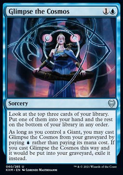 Glimpse the Cosmos - Kaldheim (Uncommon) [KHM-60] Hauptbild