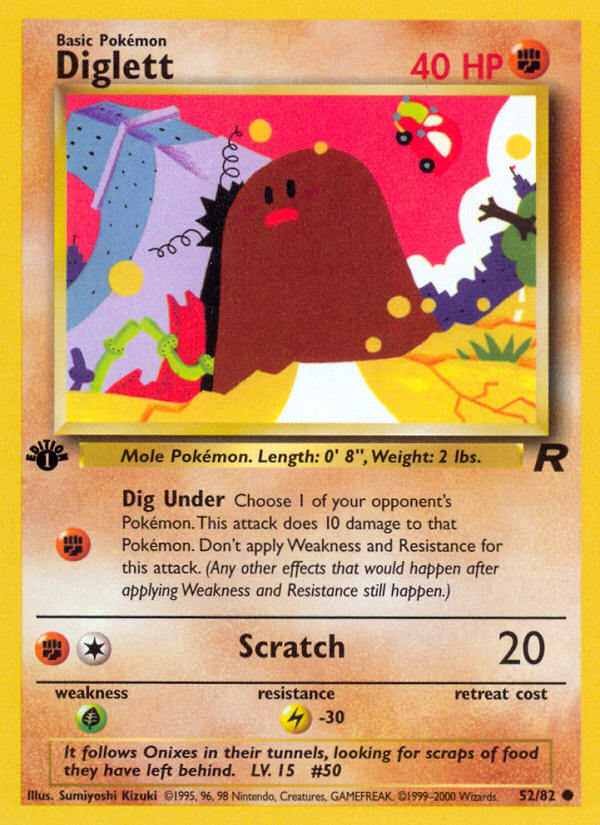Diglett – Team Rocket 52 – Pokémon TCG single card Image principale du produit