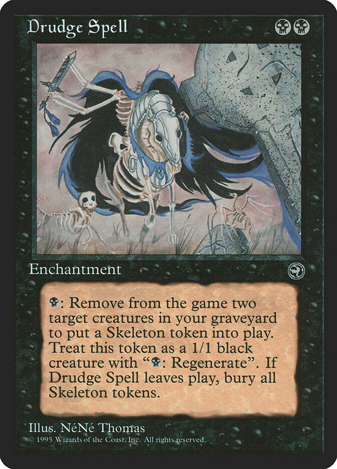 Magic-kaart Drudge Spell HML-45 uit Homelands (Uncommon)