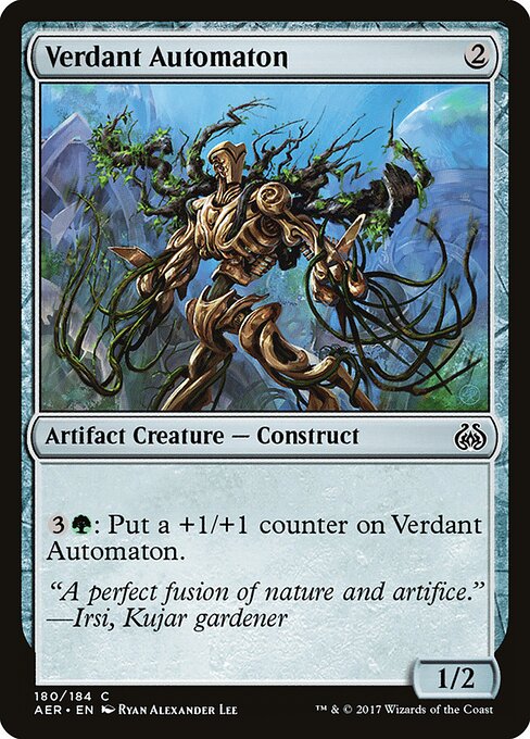 Verdant Automaton – Aether Revolt (AER-180) Magic: The Gathering card | LC-REM-20260804-15150794572108-52c66c5a-0b1b-4936-9e07-2d169f16c1a6