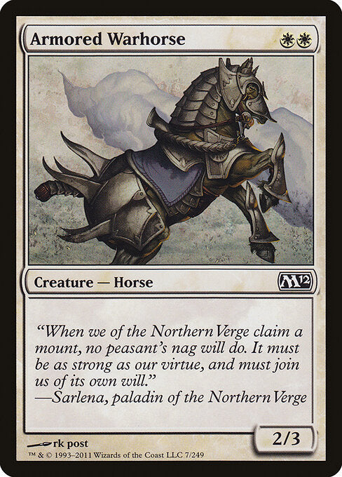 Armored Warhorse – Magic 2012 (M12-7) Magic: The Gathering card