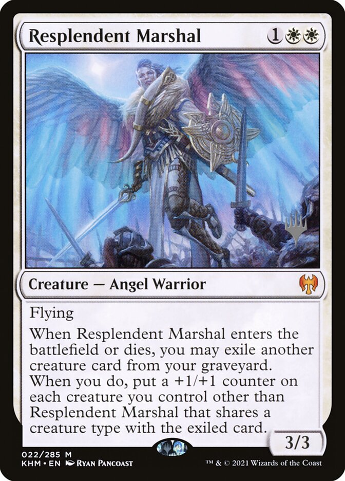 Magic-kaart Resplendent Marshal PKHM-22p uit Kaldheim Promos (Mythic) Immagine principale del prodotto