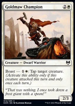 Goldmaw Champion - Kaldheim (Common) [KHM-14] Immagine principale del prodotto