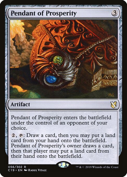 Pendant of Prosperity – Commander 2019 (C19-56) Magic: The Gathering card Hoofdafbeelding