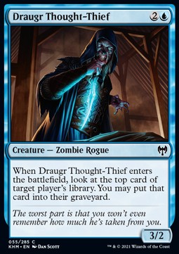 Draugr Thought-Thief - Kaldheim (Common) [KHM-55] Immagine principale del prodotto