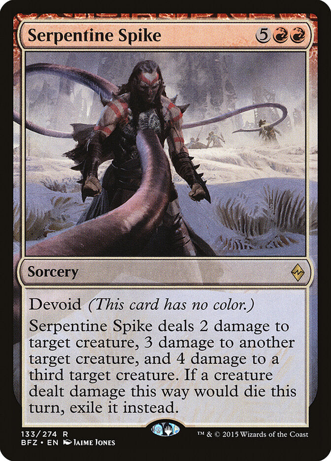 Serpentine Spike - Battle for Zendikar (Rare) [BFZ-133] Hoofdafbeelding