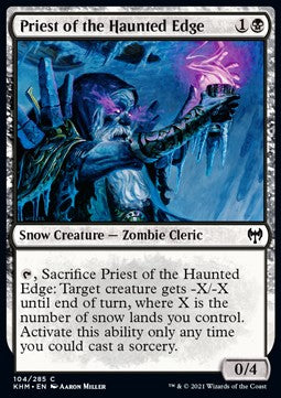 Priest of the Haunted Edge - Kaldheim (Common) [KHM-104] Immagine principale del prodotto
