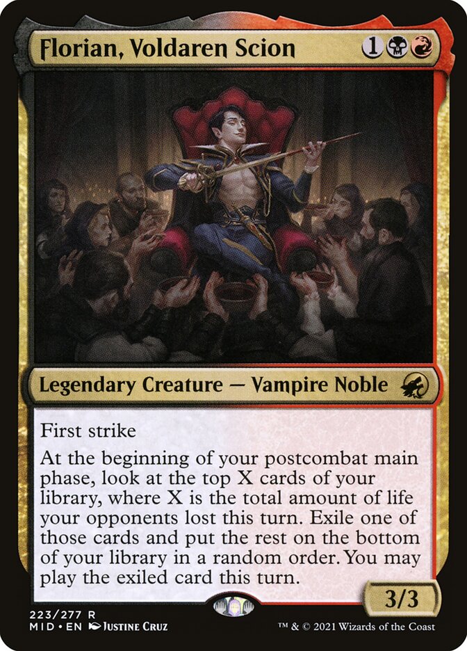 Magic-kaart Florian, Voldaren Scion MID-223 uit Innistrad: Midnight Hunt (Rare) Hoofdafbeelding