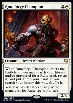 Runeforge Champion - Kaldheim (Rare) [KHM-26] Hover Image