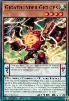 Gigathunder Giclops - Blazing Vortex (Common) [BLVO-032] Immagine principale del prodotto