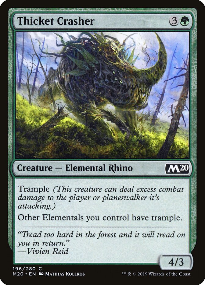 Thicket Crasher - Core 2020 (Common) [M20-196]