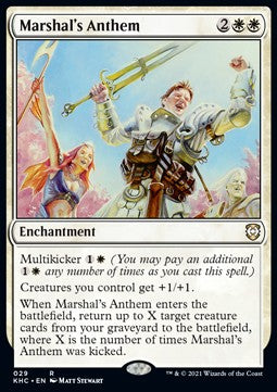 Marshal's Anthem - Commander: Kaldheim (Rare) [KHC-29] Imagen principal del producto