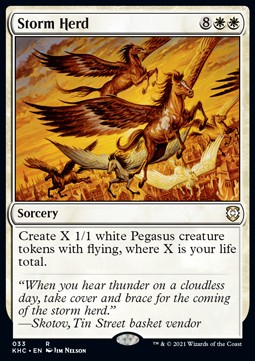 Storm Herd - Commander: Kaldheim (Rare) [KHC-33] Imagen principal del producto