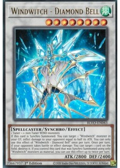 Windwitch - Diamond Bell — Blazing Vortex (BLVO-043) Yu-Gi-Oh! card Immagine principale del prodotto