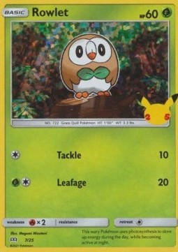 Rowlet - McDonald's Collection 25th Anniversary (Promo) [MCD25-7] Immagine principale del prodotto