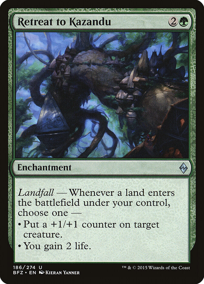 Retreat to Kazandu - Battle for Zendikar (Uncommon) [BFZ-186]