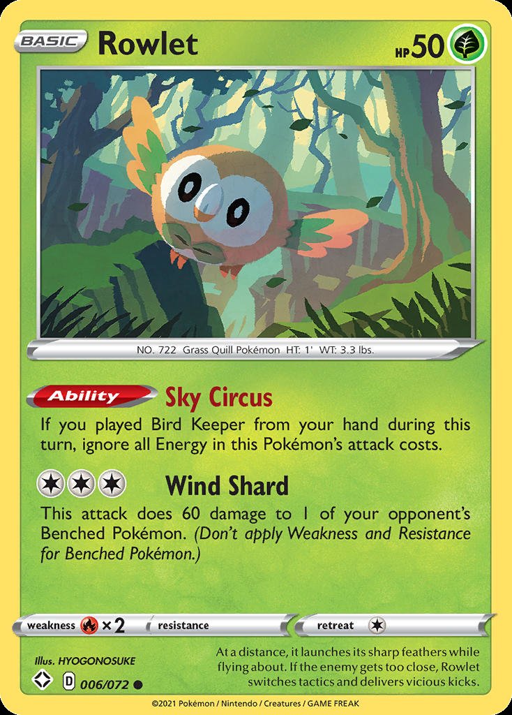 Rowlet - Shining Fates (Common) [SHF-6] Hoofdafbeelding
