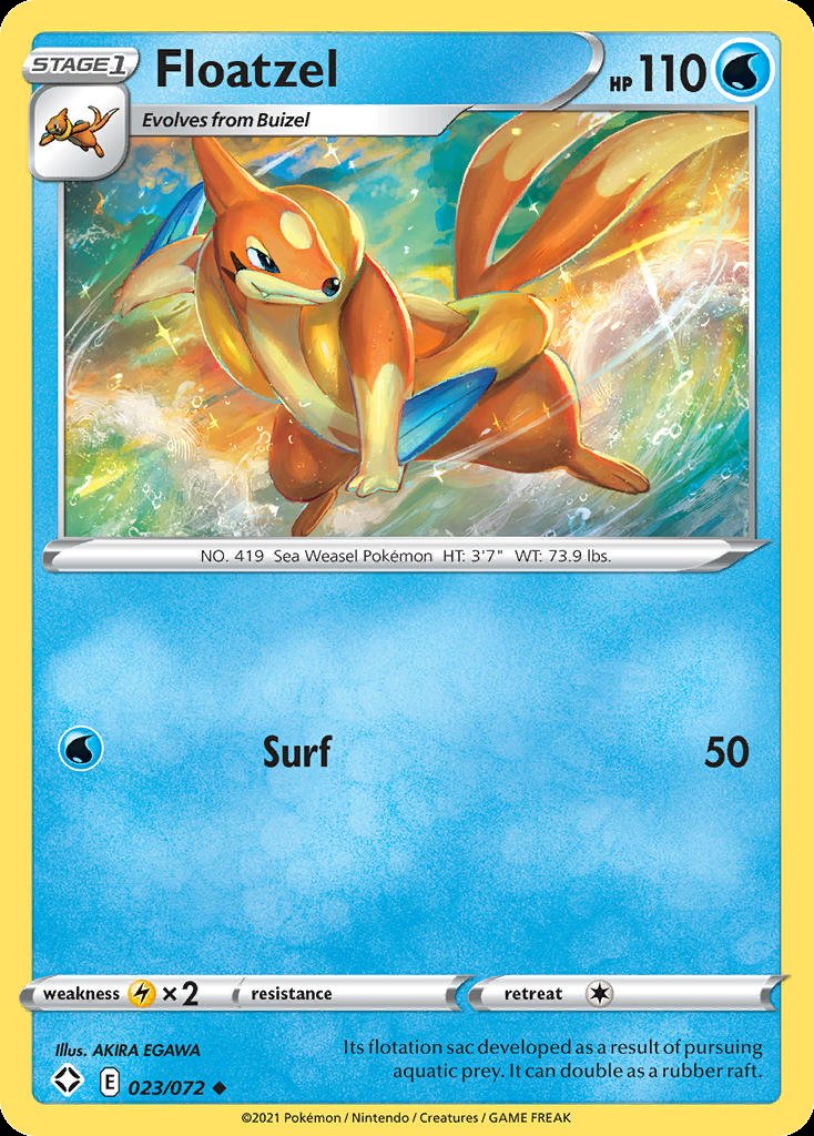 Floatzel - Shining Fates (Uncommon) [SHF-23] Image principale du produit