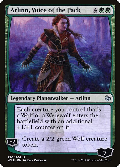 Arlinn, Voice of the Pack – War of the Spark (WAR-150) Magic: The Gathering card Image principale du produit