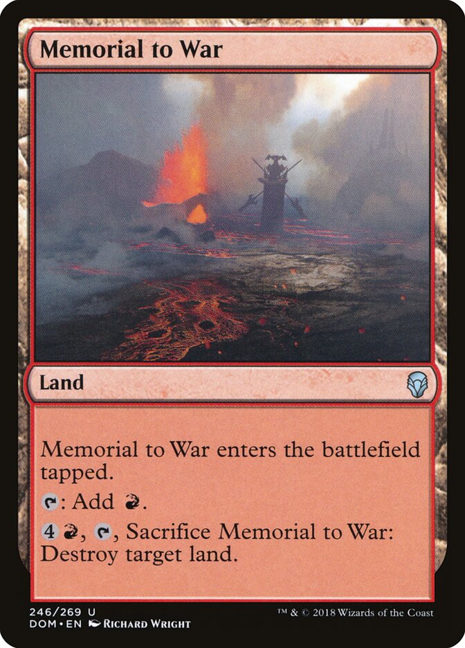 Memorial to War - Dominaria (Uncommon) [DOM-246]