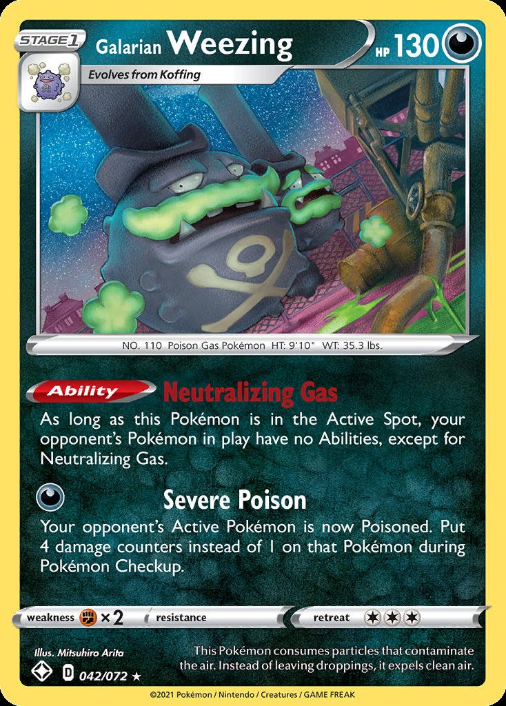 Galarian Weezing - Shining Fates (Holo Rare) [SHF-42] Imagen principal del producto