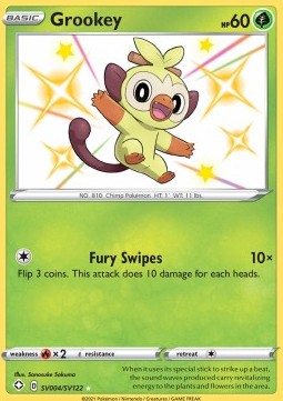 Grookey - Shining Fates (Secret Rare) [SHF-SV4] Hoofdafbeelding