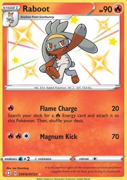 Raboot - Shining Fates (Secret Rare) [SHF-SV16] Hover Image