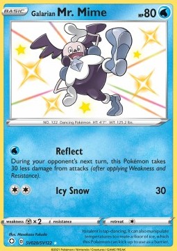 Galarian Mr. Mime - Shining Fates (Secret Rare) [SHF-SV20] Hover Image