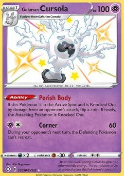 Galarian Cursola - Shining Fates (Secret Rare) [SHF-SV50] Immagine principale del prodotto