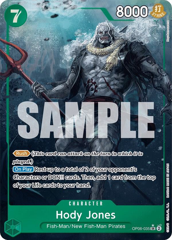 Hody Jones (OP06-035) (V.2) - Wings of the Captain (Alternate Art) [OP06-035] — one-piece card