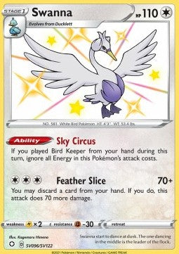 Swanna - Shining Fates (Secret Rare) [SHF-SV96] Hoofdafbeelding