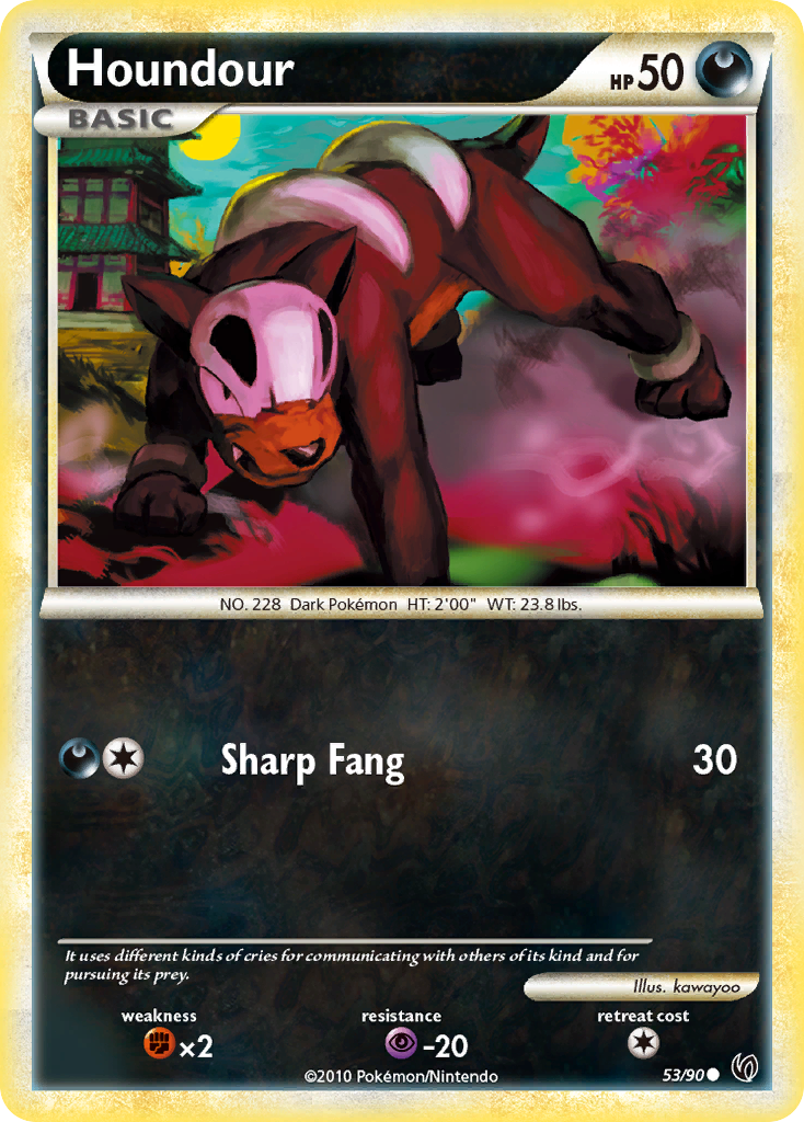 Houndour – Undaunted 53 – Pokémon TCG single card Hoofdafbeelding