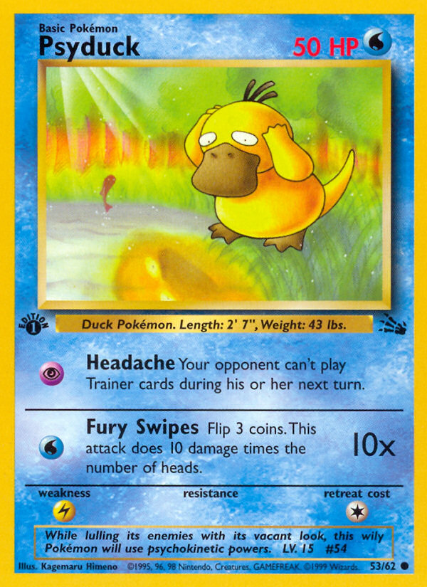 Psyduck – Fossil 53 – Pokémon TCG single card Main image