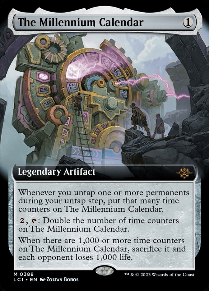 Magic-kaart The Millennium Calendar LCI-388 uit The Lost Caverns of Ixalan (Mythic)