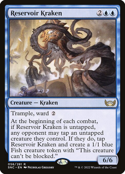 Reservoir Kraken – Streets of New Capenna (SNC-56) Magic: The Gathering card Hoofdafbeelding