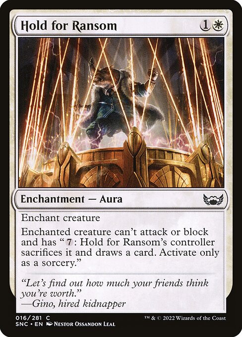 Hold for Ransom – Streets of New Capenna (SNC-16) Magic: The Gathering card Hoofdafbeelding