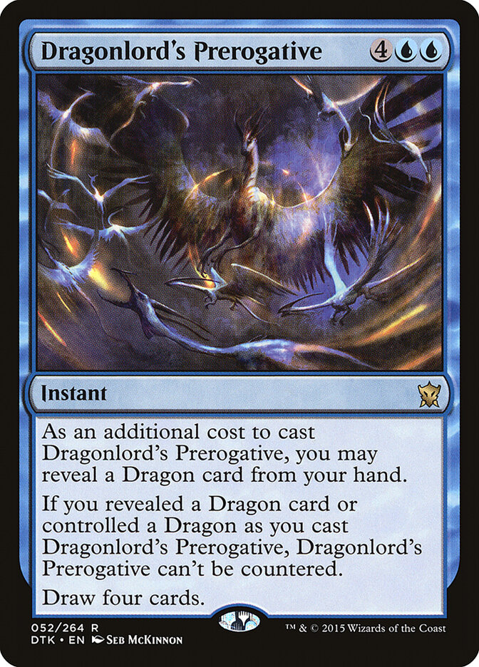 Dragonlord's Prerogative - Dragons of Tarkir (Rare) [DTK-52]