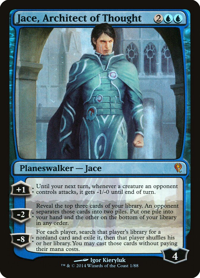 Magic-kaart Jace, Architect of Thought DDM-1 uit Duel Decks: Jace vs. Vraska (Mythic) Image principale du produit