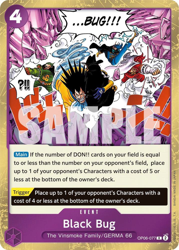 Black Bug (OP06-077) - Wings of the Captain (Rare) [OP06-077] — one-piece card