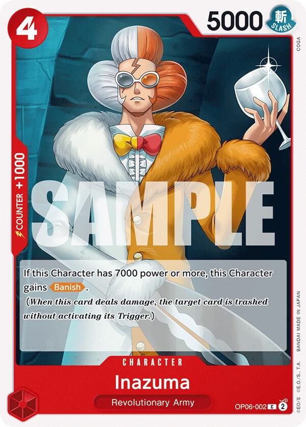 Inazuma (OP06-002) - Wings of the Captain (Common) [OP06-002] — one-piece card Imagen principal del producto