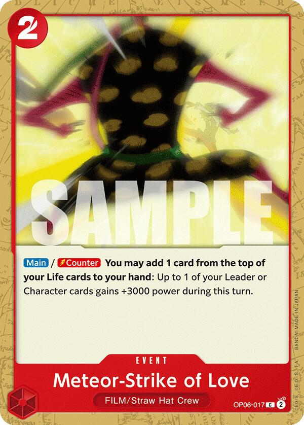 Meteor-Strike of Love (OP06-017) - Wings of the Captain (Common) [OP06-017] — one-piece card