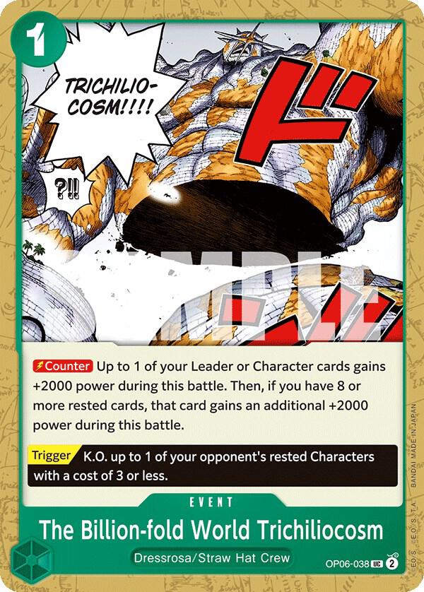 The Billion-fold World Trichiliocosm (OP06-038) - Wings of the Captain (Uncommon) [OP06-038] — one-piece card