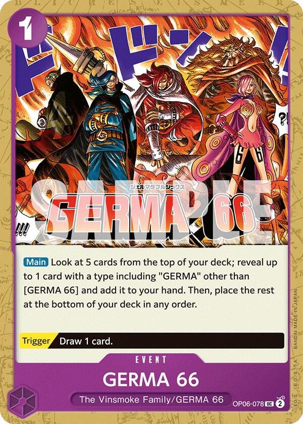 GERMA 66 (OP06-078) - Wings of the Captain (Uncommon) [OP06-078] — one-piece card